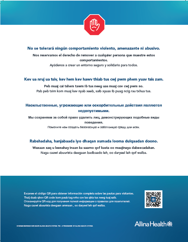 Violence Prevention Signage Translations