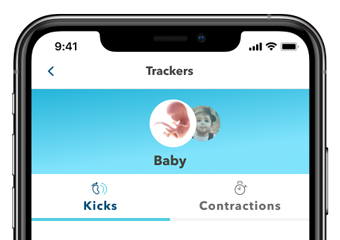tracking your contractions in our pregnancy app on your phone